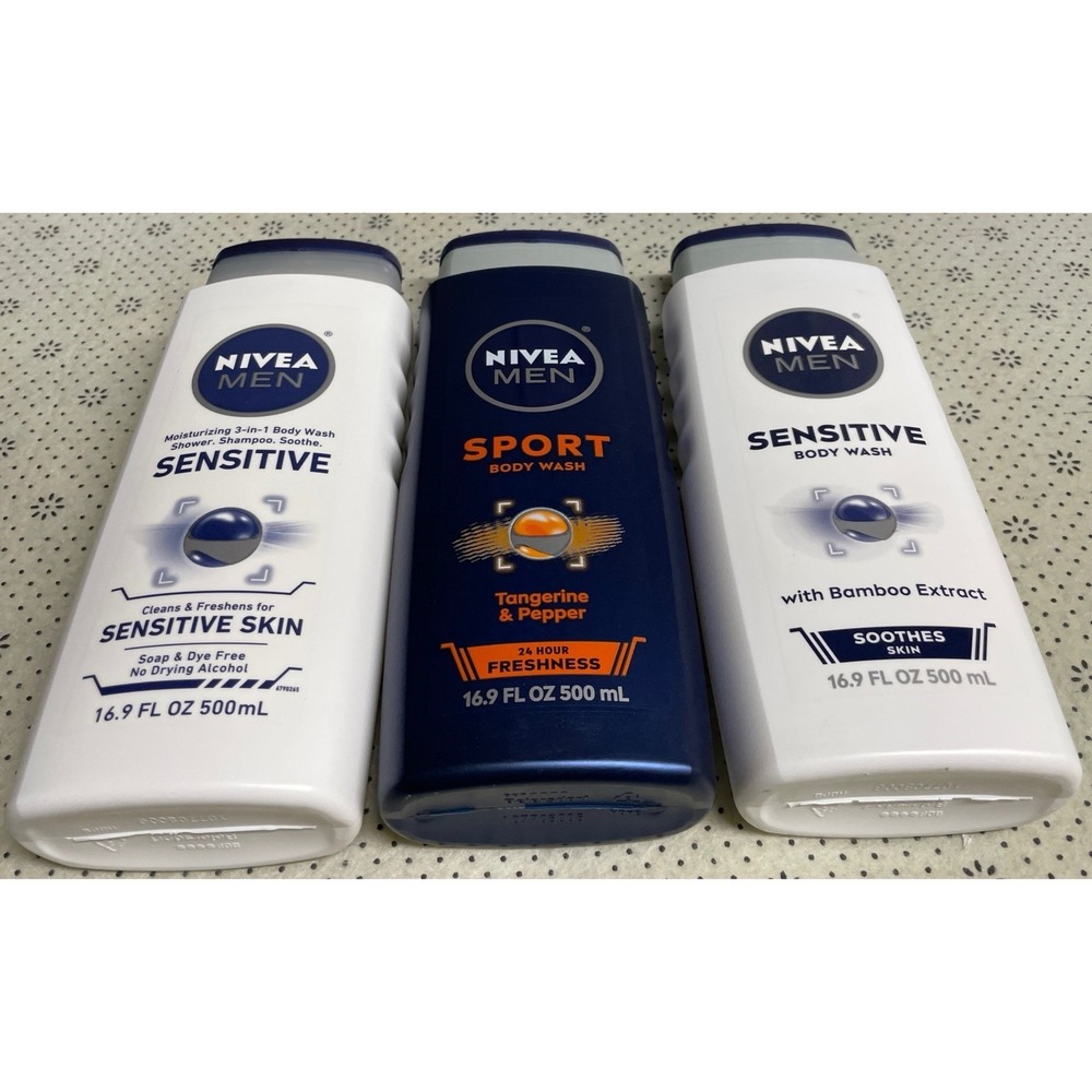 Nivea Body Wash, 16.9‎ FL. OZ., 3  Bottles